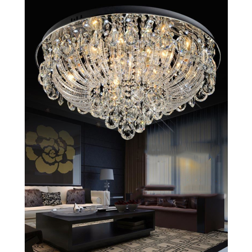 Żyrandol kryształowy z pilotem 60cm - K140